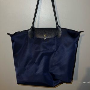 NAVY Le Pliage Longchamp large tote